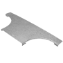 Copertura per derivazione a T 400x80mm in acciaio zincato Sati 1050157