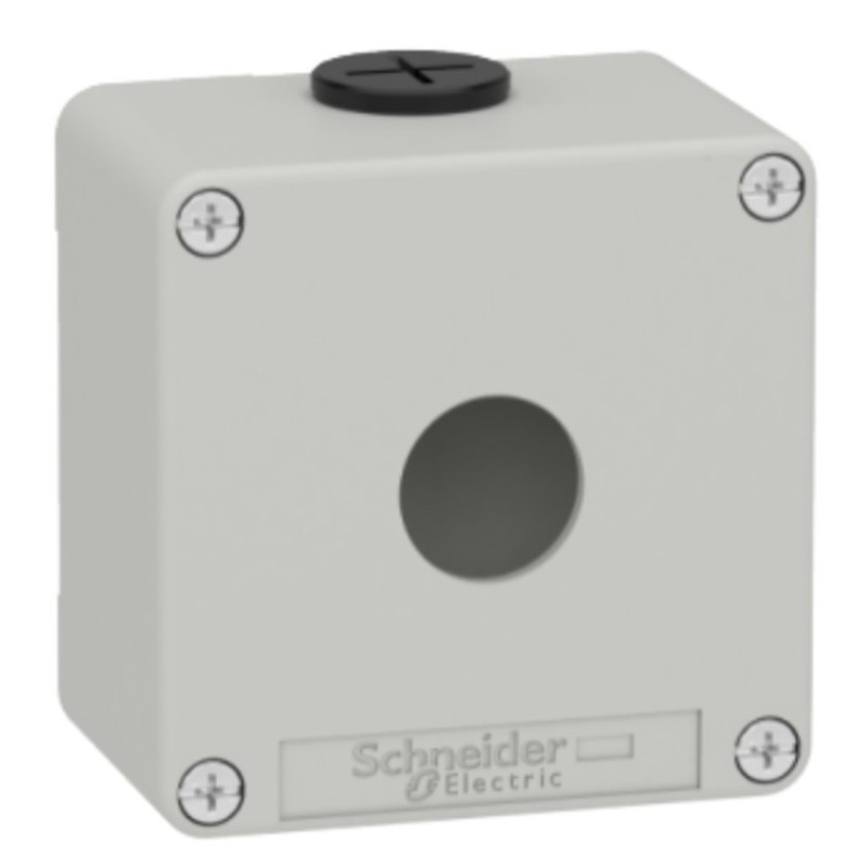 Pulsantiera Grigia in zinco M20 1 foro da 22mm IK07 IP65 Harmony XAP SCHNEIDER XAPD1201