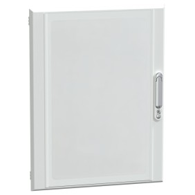 Porta trasparente con bordo Bianco e maniglia 780x600x36mm serie PirsmaSeT G SCHNEIDER LVS081355