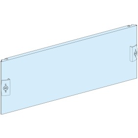 Piastra frontale piena in acciaio Bianca 500x200mm 4 moduli verticali PrismaSeT G SCHNEIDER LVS03804