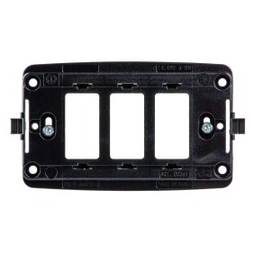 Supporto 3 moduli in policarbonato per serie 16000 Master 00361