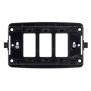 Supporto 3 moduli in policarbonato per serie 16000 Master 00361