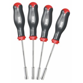 Kit 4 chiavi a bussola esagonale in cromo vanadio 299 SE4 con impugnatura misure 7-8-10-13mm USAG U02990200