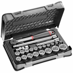 Kit cassetta in ABS 606 1/2 EA con assortimento di chiavi a bussola esagonali 23 pezzi USAG U06060302