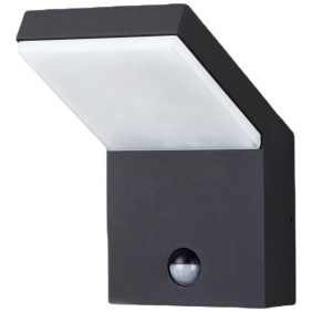 Applique in alluminio Nera LED 4000K IP54 18W 220-240V AC con sensore Neo XL Sensor BENEITO 3889