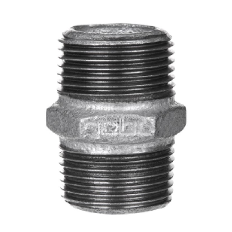 Nipplo in ghisa zincata 2" Maschio Maschio GEBO 280-9G