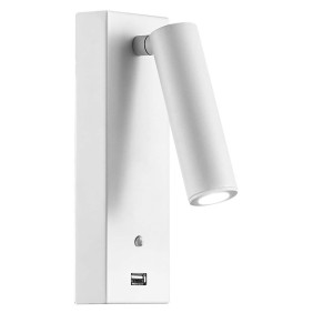 Applique in alluminio Bianca LED 2700K IP20 4W 3 intensità regolabili Pure BENEITO 4142-V2