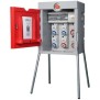 Quadro mobile Hercules ASC 6 IP55 18kW 6 prese interbloccate 4 protezioni e tasto emergenza FANTON 75712 lato