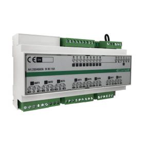 Modulo SimpleHome con 9 ingressi e 8 uscite 16A su guida DIN Comelit 20046606