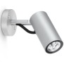 Faretto LED in alluminio Grigio 3000K 10W IP66 Ago Wall Power LOMBARDO LL126104M3