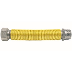 Giunto inox estensibile 220-420mm per gas con guaina isolante 1/2" Maschio Femmina FERRARI 031402