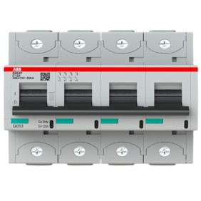 Interruttore magnetotermico alte prestazioni 125A 4P 50kA S804P-C125 ABB S804PC125