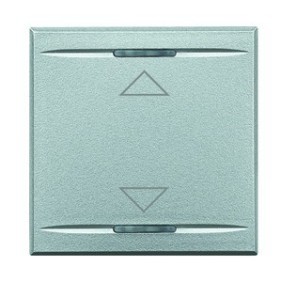 Copritasto su giù  2 moduli chiaro  Bticino Axolute HC4911/2AH