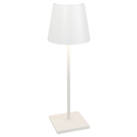 Lampada da tavolo Bianca LED 2200-2700-3000K dimmerabile Poldina L Desk ZAFFERANO LD0395B3