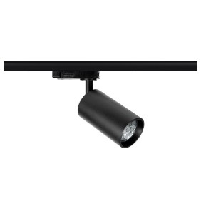 Faretto LED in alluminio Nero per binario elettrificato Picolo GU10 BENEITO 3989-V3