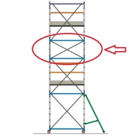 Mezza campata o sezione POKER alta 0.8 metri Frigerio POK 1/2 CAM