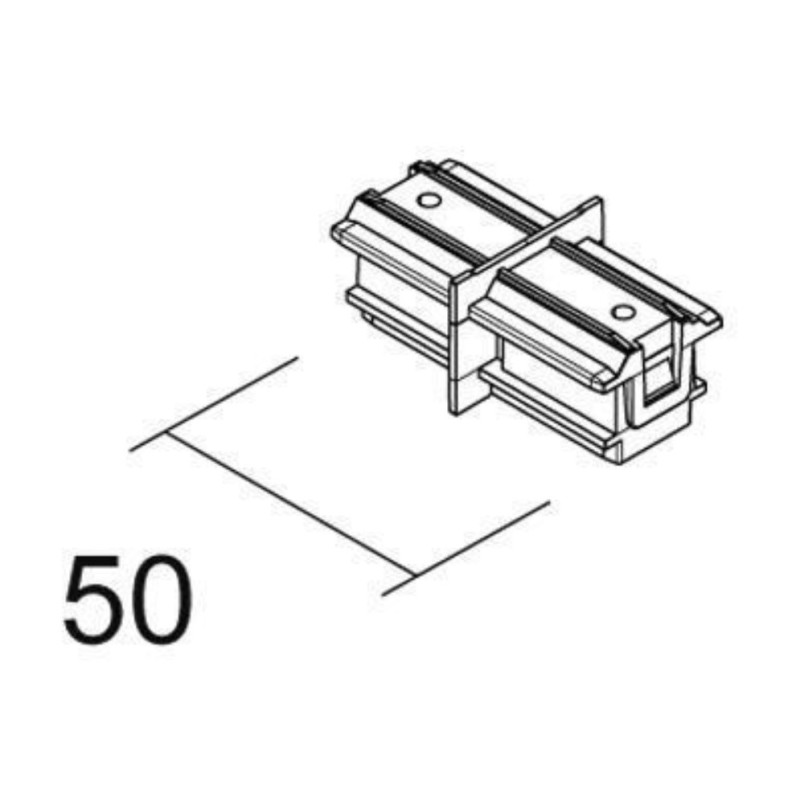 Giunto lineare per binari 48Vdc senza contatti Nero Ivela 6454-10-30