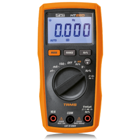 Multimetro digitale TRMS per misure fino a 600V e fino a 10A HT HR000022D