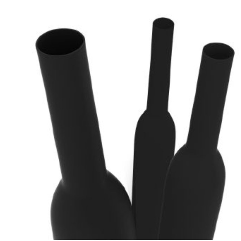 Guaina termorestringente nera 2:1 per diametro cavo 1-1.4mm Etelec RB0016