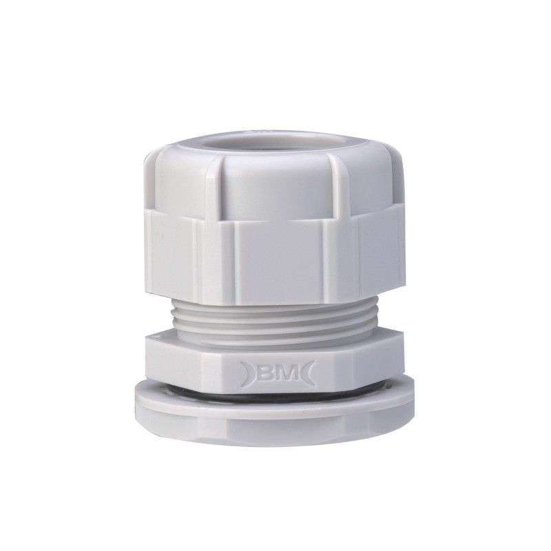 Pressacavi in nylon Grigio con dado passo PG 42 IP68 cavo 32-38mm 5 pezzi BM 4742