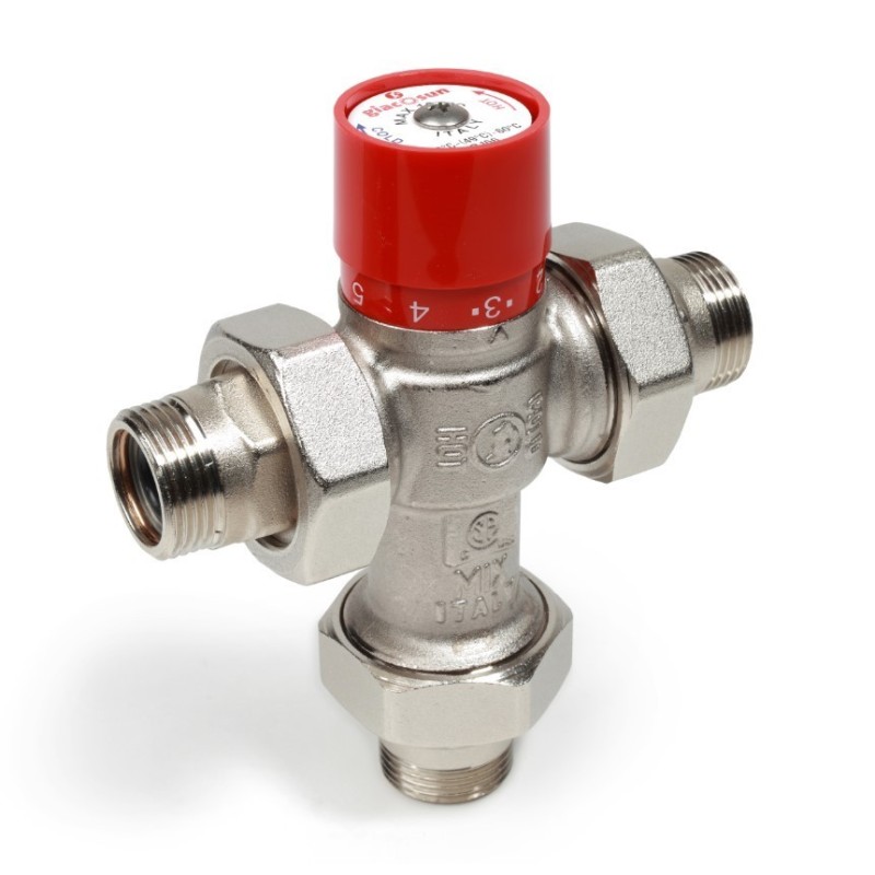 Miscelatore termostatico regolabile con attacco maschio 1" Giacomini R156X025