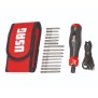 Giravite elettrico in astuccio con inserti 16 pezzi Usag U03240801