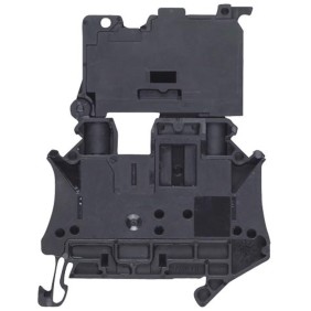 Morsetto portafusibile a vite Nero 4mmq 500V 6.3A per fusibile 5x20mm Sentron Alpha Fix SIEMENS 8WH10001GG08