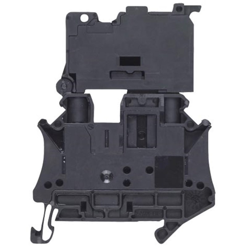 Morsetto portafusibile a vite Nero 4mmq 500V 6.3A per fusibile 5x20mm Sentron Alpha Fix SIEMENS 8WH10001GG08