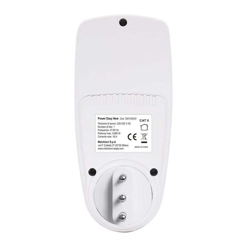 Misuratore di potenza Power Easy 16A 230V con display LCD MKC 530134224