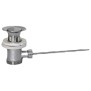 Piletta di scarico cromata per lavabo/bidet con tappo salterello pesante 1" e 1/4 FCR 0238407
