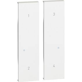 Cover per comando scenari wireless Living Now Bianca BTicino KW37M2