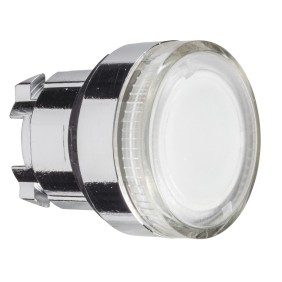 Testa lampada diametro 22mm a gemma liscia IP66 Schneider ZB4BW37