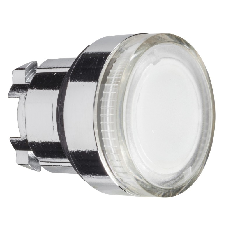 Testa lampada diametro 22mm a gemma liscia IP66 Schneider ZB4BW37
