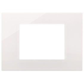 Placca in tecnopolimero Reflex 3 moduli Vimar Linea Bianca 30653.40