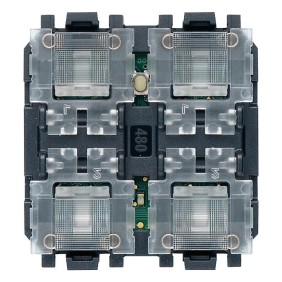 Comando domotico a 4 comandi con attuatore 2 moduli Vimar Linea 30481