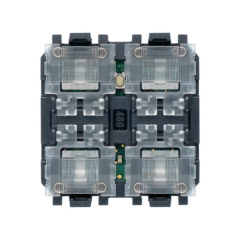 Comando domotico a 4 comandi con attuatore 2 moduli Vimar Linea 30481