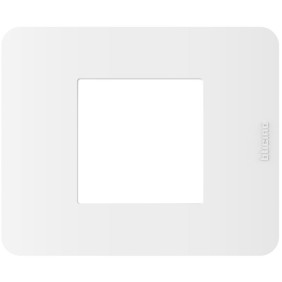 Placca 2 moduli White Bianco serie MatixGo BTicino JA4802JW