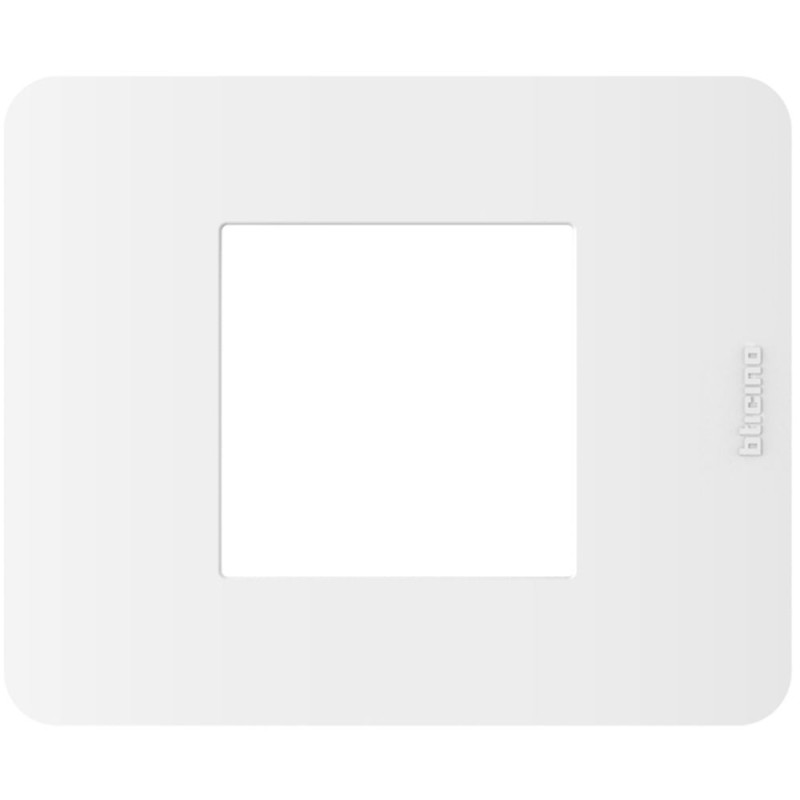 Placca 2 moduli White Bianco serie MatixGo BTicino JA4802JW