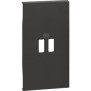 Cover per caricatori USB 2 moduli Living Now Nera BTicino KG12C