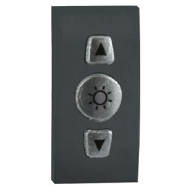 Dimmer da incasso 1 modulo Grigio antracite 230V AC 0.035VA Regolo VEMER VE772300