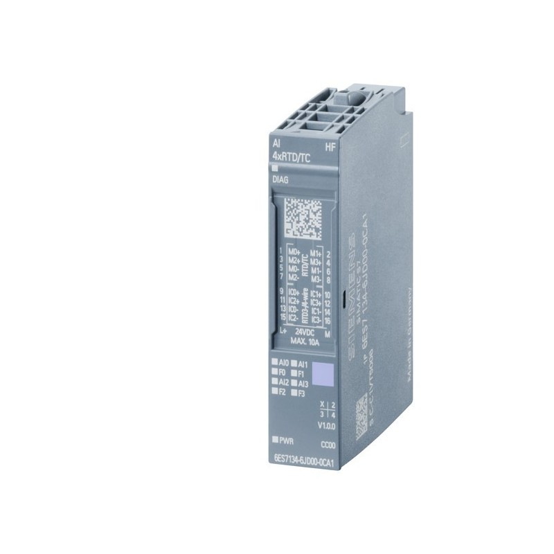 Modulo di ingressi analogici SIMATIC ET 200SP Siemens 6ES71346JD000CA1