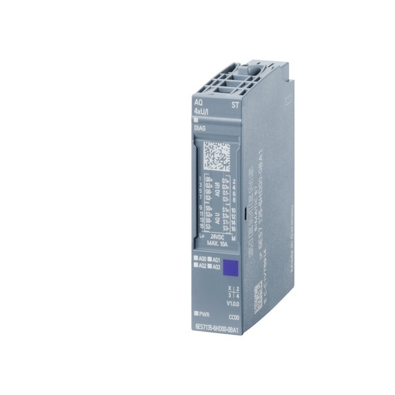 Modulo di uscite analogiche SIMATIC ET 200SP Siemens 6ES71356HD000BA1