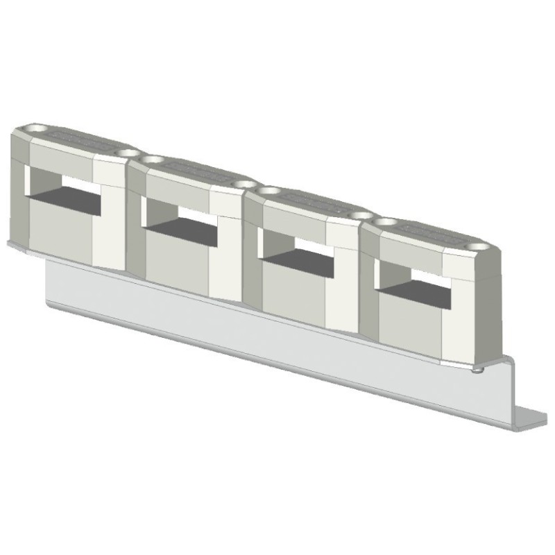 Supporto porta sbarre a 4 poli orizzontale 30x10mm Siemens 8GF5763