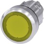 Pulsante luminoso a fungo 22mm giallo in metallo Siemens 3SU10510AB300AA0