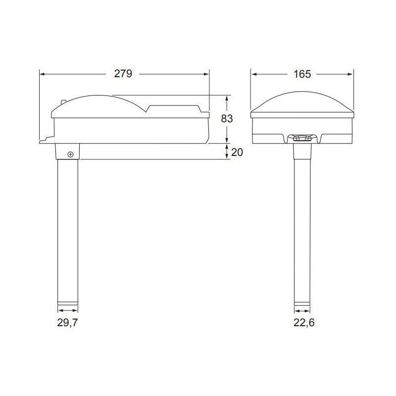 NOTIFIER DNRE-HS Dimensioni
