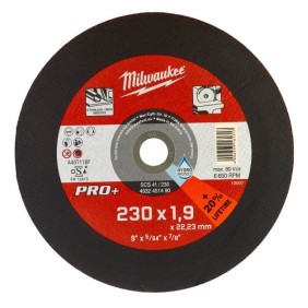 Disco da taglio sottile PRO+ per acciaio 230x1.9mm Milwaukee 4932451490