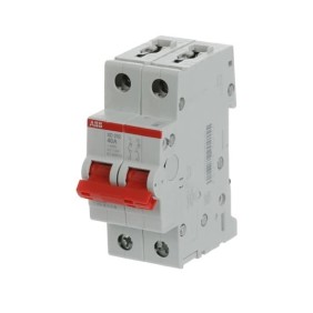 Interruttore sezionatore a 2 poli 40A 2 moduli SD202/40 ABB M990415