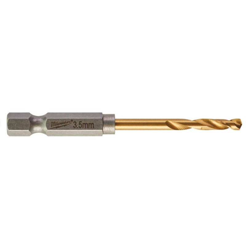 Punta al nitruro di titanio 3.5x69mm con attacco 1/4" Milwaukee 48894707