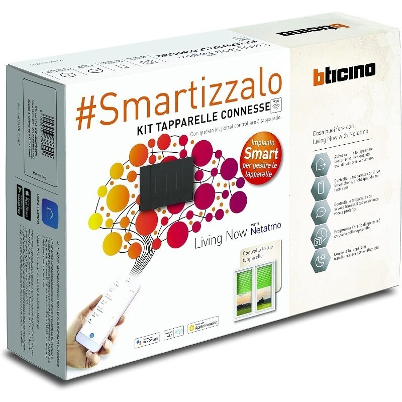 Kit tapparelle domotica Bticino Smart Gateway e 3 comandi SKG3602KIT