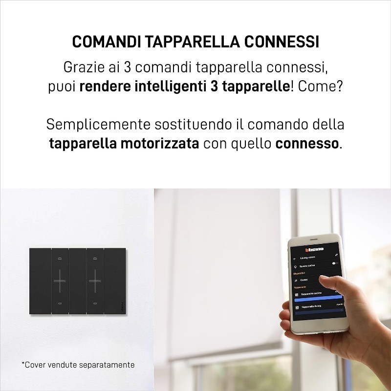 Kit tapparelle domotica Bticino Smart Gateway e 3 comandi SKG3602KIT